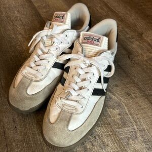 Adidas Men's Samba White Black Suede Sneakers